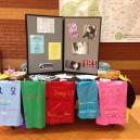 A sexual assault awareness display at Washington State Community College.